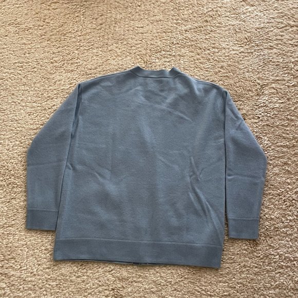 Naadam Sweaters | Naadam Baby Blue Grandpa Cardigan 100% Cashmere Size L | Color: Blue | Size: L | Margonwynn's Closet
